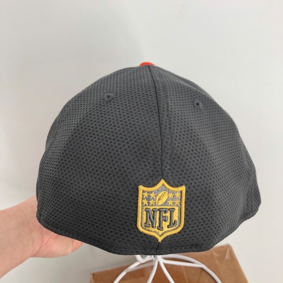 New Era NFL Pro Bowl Cap Orange Black Size M-L Football Embroidered Patch Vented - Picture 5 of 11